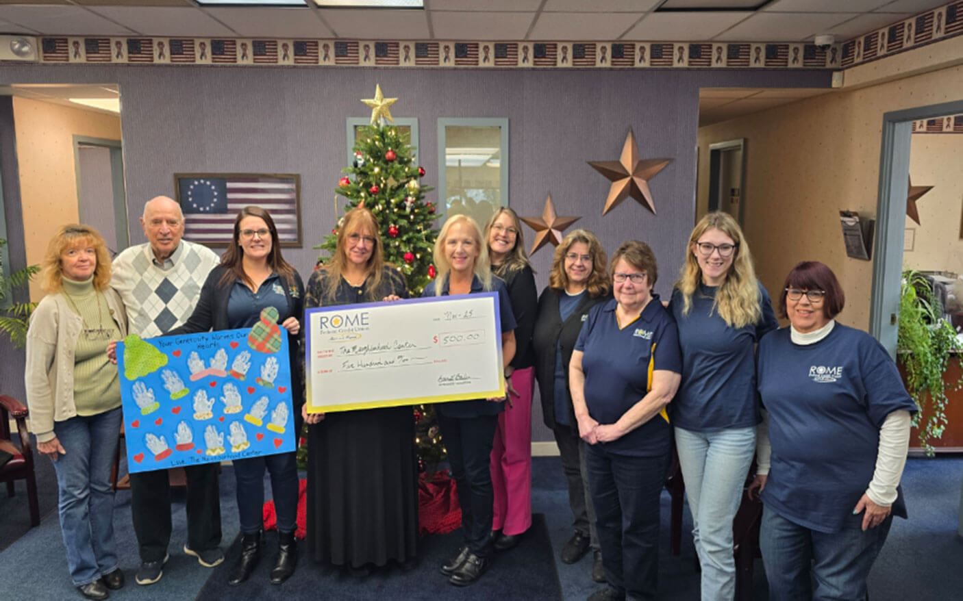 Rome FCU Supports Warm Winter Wishes Drive